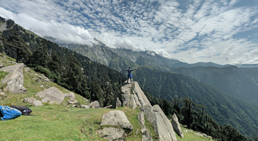 Triund Hill Trek Solo In Dharamshala - AdventuRush