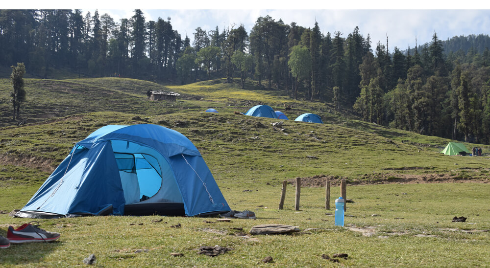 Overnight camp at Har ki Doon Trek