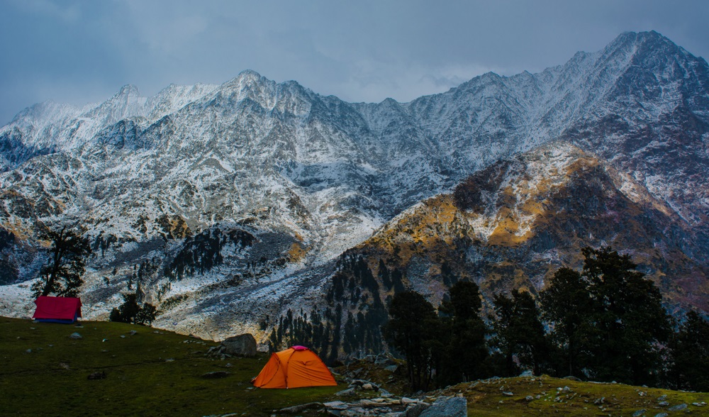 Camping At Hill Top - Indrahar Pass Trek