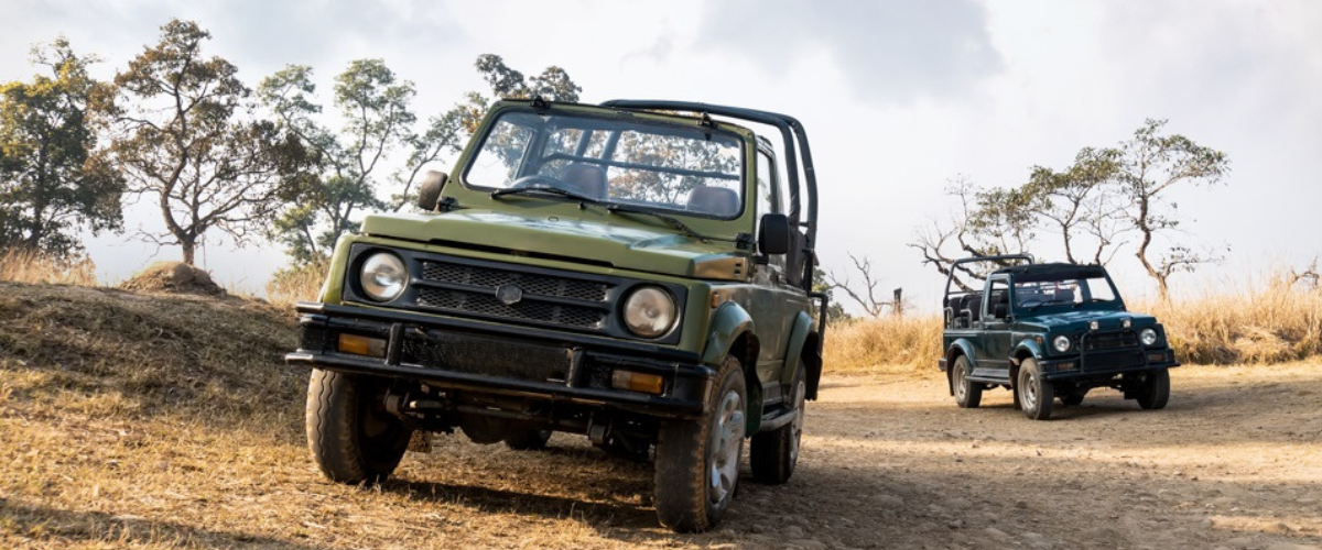 Safari Jeeps In Rajaji Wildlife - AdventuRush