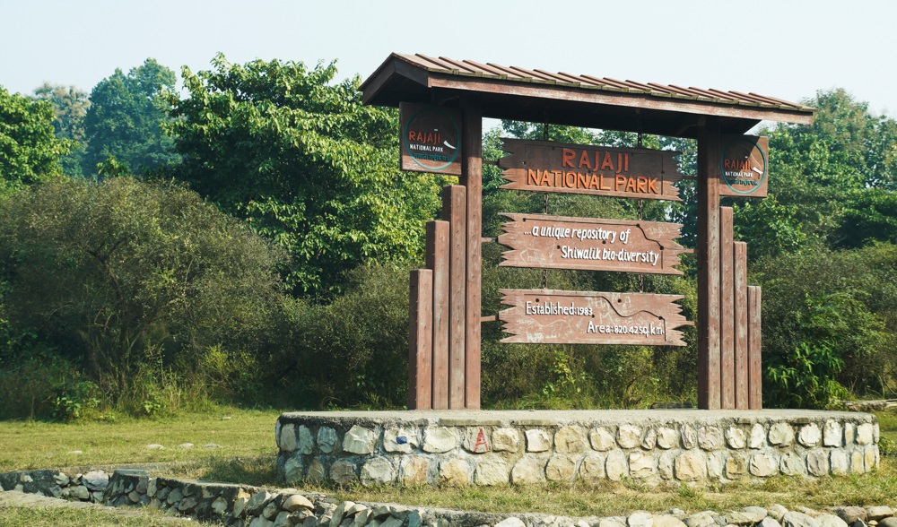 Rajaji National Park Sign Board Image