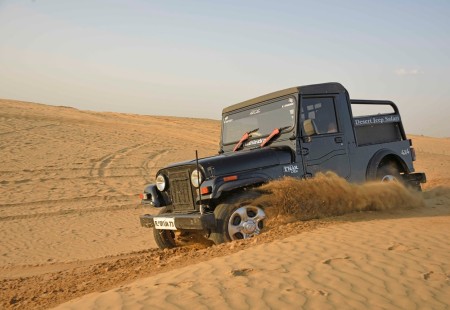 AdventuRush Desert Black Jeep Safari in Jaisalmer