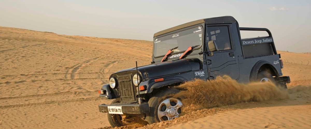 AdventuRush Desert Black Jeep Safari in Jaisalmer