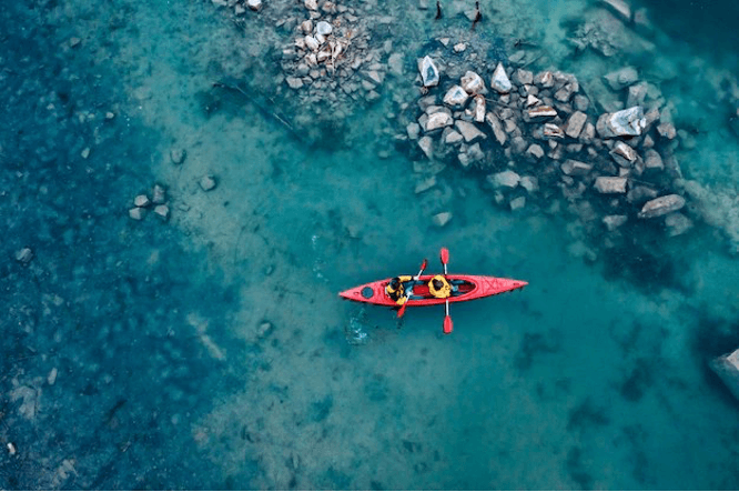 Kayaking in Dawki, Meghalaya